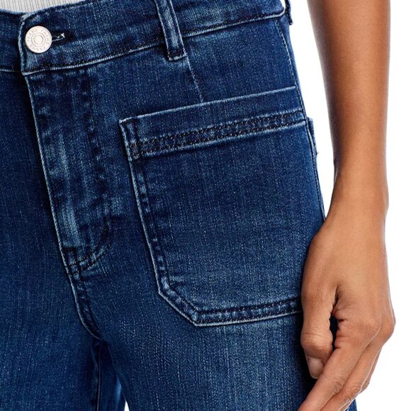 Frame Le Slim Palazzo High Rise Jeans 27 Thunderstorm - Picture 9 of 12